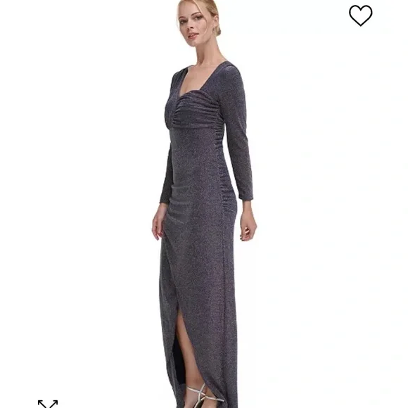 Dkny | Dresses | Nwtdkny Shimmer Asymmetrical Ruched Gown | Poshmark
